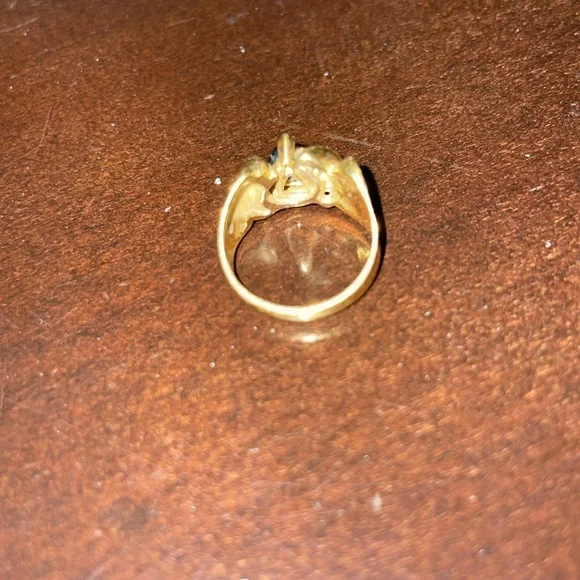 EUC - Handmade 18K, tourmaline & diamond ring - Picture 3 of 7